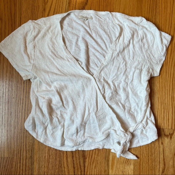 Madewell wrap tie top size large - Picture 2 of 7